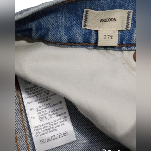 Madewell Balloon Magic Pocket High Waist Giftable Jean Size 27T - Picture 5 of 13